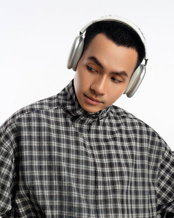 PP - Gingham Zip Jacket - Mono Gingham