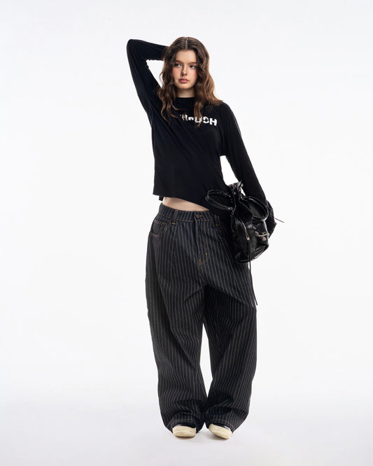 PP - Stripes Pants 2.0 - Black