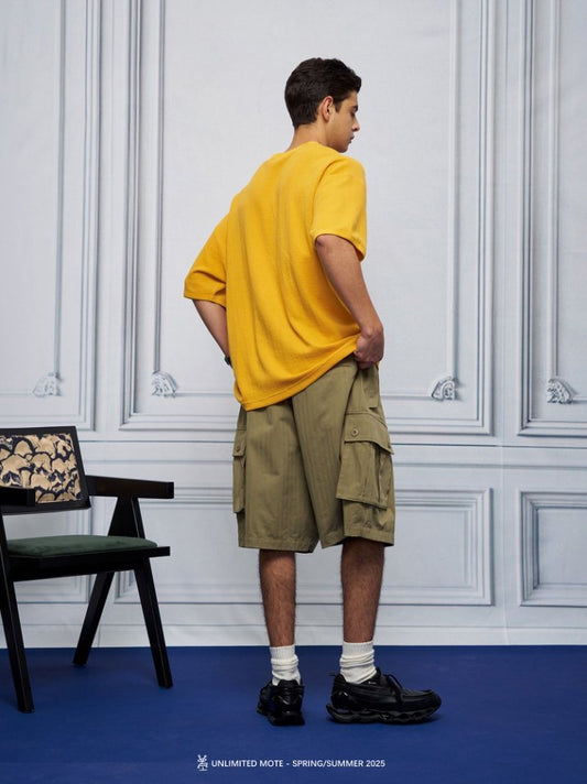 Unlimited Mote - Waffle Tee  - Yellow