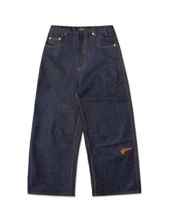 Against Lab - Star Logo Raw Jeans
