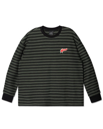 Against Lab - Stripe Star Lounge Tee - Green