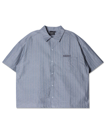 Against Lab - Stripe Standard Shirt - Grey