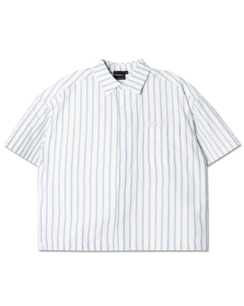 Against Lab - Stripe Standard Shirt - White