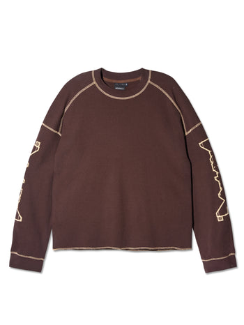 Against Lab - Cyffle Lounge Tee - Brown