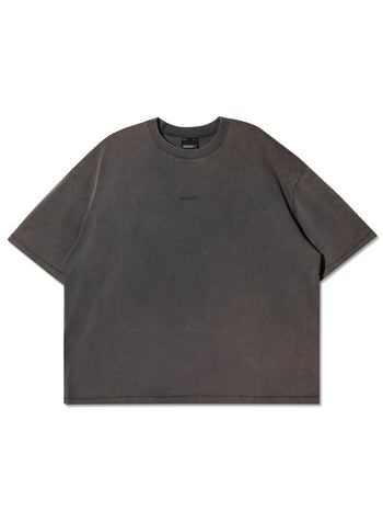 Against Lab - Single Stitch Washed Cropped Tee - Concrete