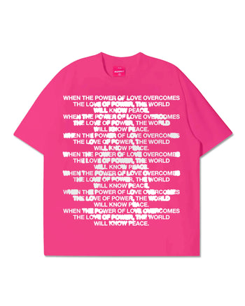 Against Lab - Quote Bleed Tee - Pink