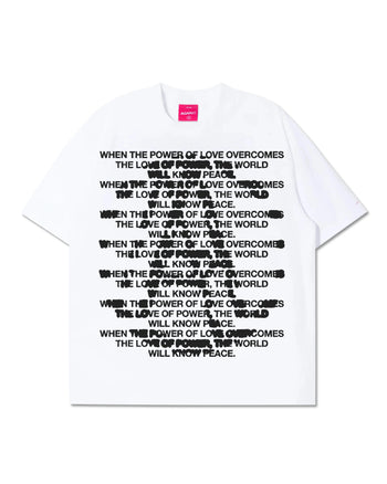 Against Lab - Quote Bleed Tee - White