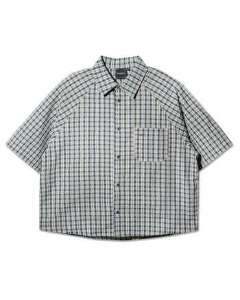 Against Lab - Seersucker Miguel Shirt - Blue