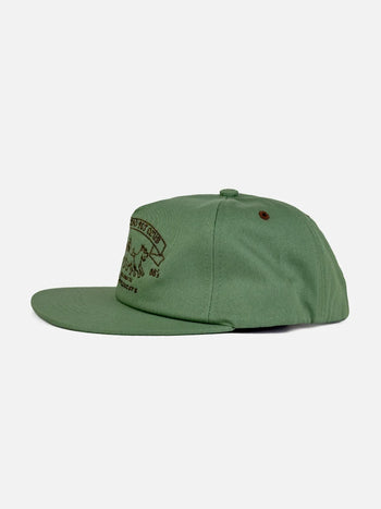 Goers Studio - Pet Club 5-Panel Strapback Cap - Match Green