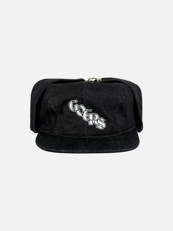 Goers Studio - Bennett Denim Fitted Trapper Hat - Black