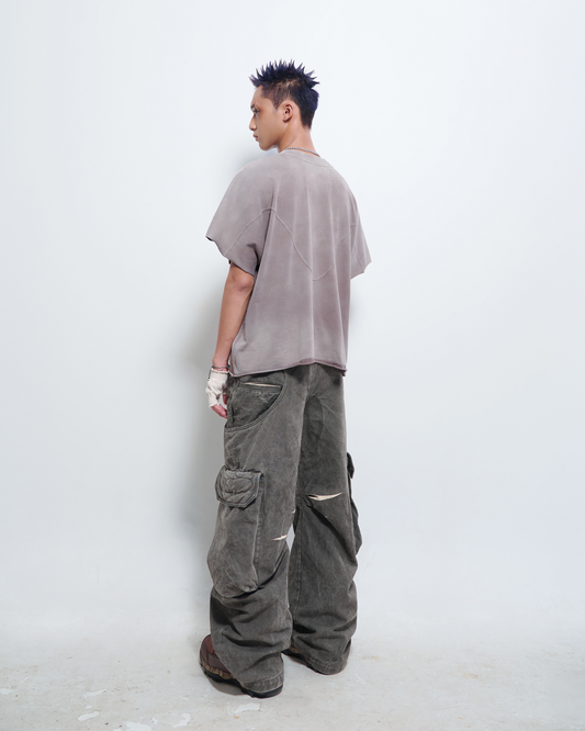 PISTOL - Stone Grey Cargo Pants