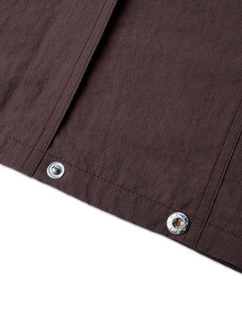 abp. Big Bro S/S Nylon Shirt- Dark Brown