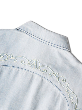Against Lab - Denim Cowboy L/S Dame Shirt