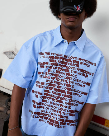Against Lab - Quote Chapo Shirt - Light Blue