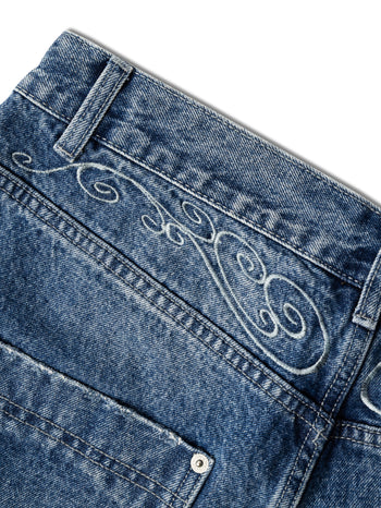 Against Lab - Cowboy Washed Perfect Jeans - Blue