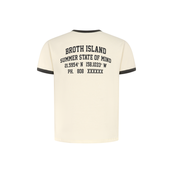 ABBBrand - Broth Island Bodyfit Tee - Off-White