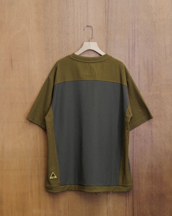 FTMD. Panel Waffle Tee - Olive