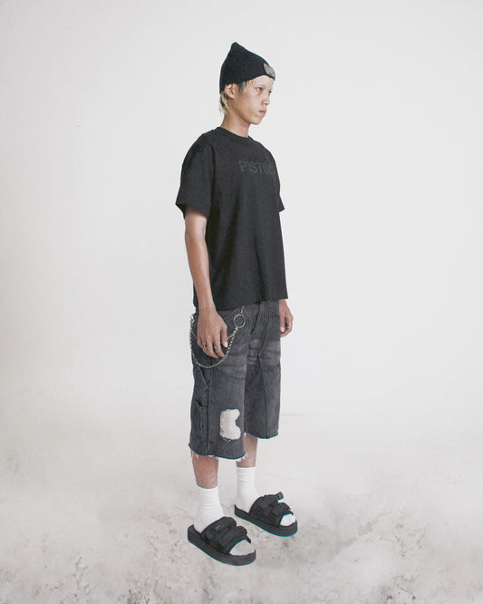 PISTOL- ACP "P1st0l " Boxy Tee - Black