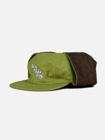 Goers Studio - Bennett Denim Fitted Trapper Hat - Grass Green