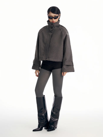 Melancholy - Marlowe Wool Coat - Grey