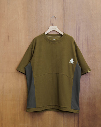 FTMD. Panel Waffle Tee - Olive