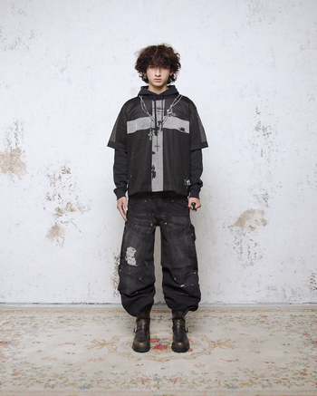 K.M.C - Rage Black Mesh Tee