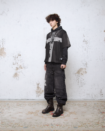 K.M.C - Rage Black Mesh Tee