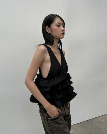 Melancholy - Roselle Tiered Top