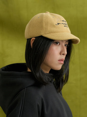 Goers Studio - Flower 6-Panel Low Profile Cap - Mustard