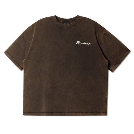 Against Lab - Afacts Boxy Tee Washed - Brown