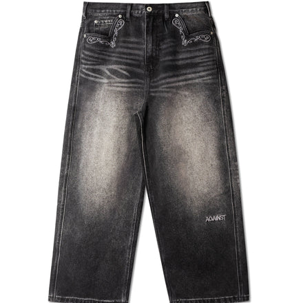 Against Lab - Cowboy Washed Perfect Jeans - Black