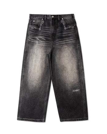 Against Lab - Cowboy Washed Perfect Jeans - Black
