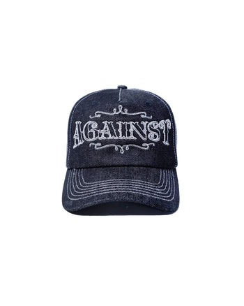 Against Lab - Denim Tattoo Trucker Cap