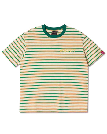 Against Lab - Chainstitch Stripe Tee - Yellow