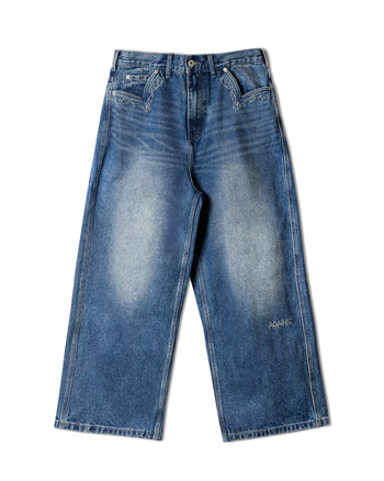Against Lab - Cowboy Washed Perfect Jeans - Blue