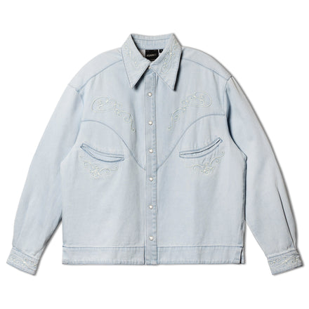 Against Lab - Denim Cowboy L/S Dame Shirt