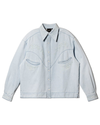 Against Lab - Denim Cowboy L/S Dame Shirt