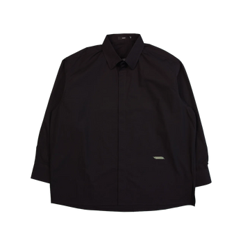 Society L/S Oversized Shirt - Black
