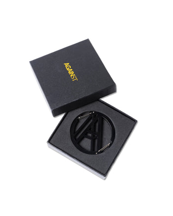 Against Lab - A Logo 2-Way Carabiner - Black