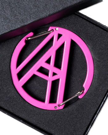 Against Lab - A Logo 2-Way Carabiner - Pink