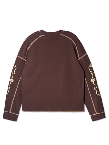 Against Lab - Cyffle Lounge Tee - Brown