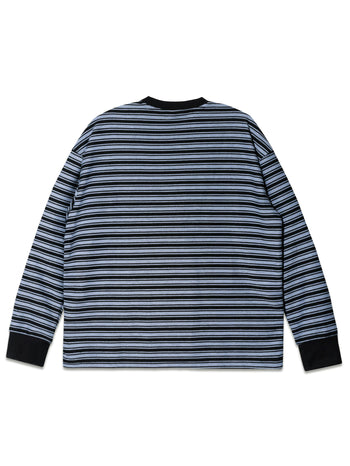 Against Lab - Stripes Star Lounge Tee - Blue Black