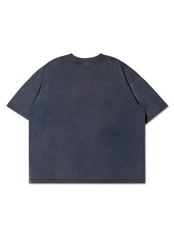 Against Lab - A-Star Washed Boxy Tee - Mid Night