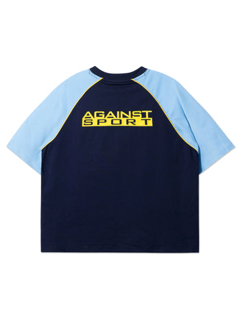 Against Lab - Sport Raglan Tee - Blue