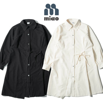 AGILITY MIAO 2WAY Long Shirt Dress - Black