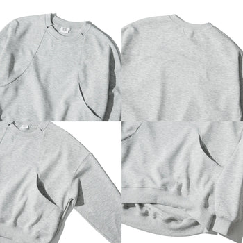 AGILITY MIAO Tailored Cropped Sweater - Grey