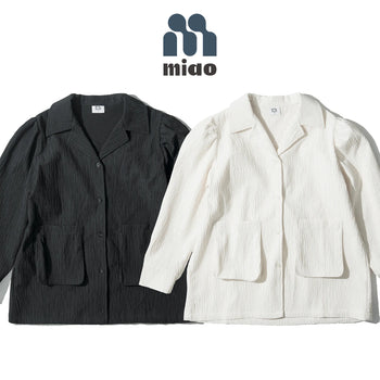 AGILITY MIAO Texture Pocket Shirts - Beige