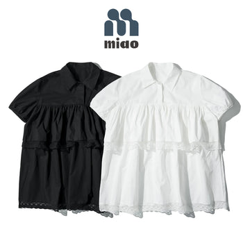 AGILITY MIAO Lapel Shirts - White