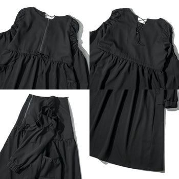 AGILITY MIAO Puff Sleeves Maxi Dress