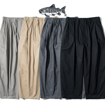 AGILITY Basic Wide-Leg Pants - Khaki